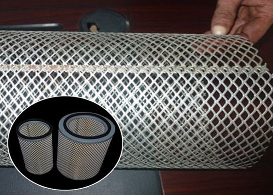 0.8mm van de Filtermesh air filter material for van het Stof de Lucht Gegalvaniseerde Metaal Productie van het de Filterelement