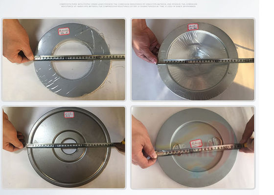 Vierkante Ronde Dekking 63.5mm binnendiameter Goedgekeurde RoHs van de Bovenkledingsfilter