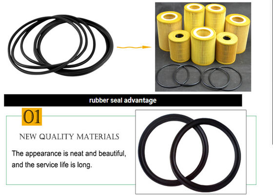 27MPa filtero-ring 12mm X 12mm Driehoekstrip die Rubberring verzegelen