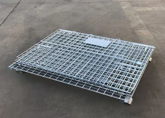 Het vouwen van de Kooi van de het Metaalpallet van de Kaderopslag Q235 voor Veiligheid