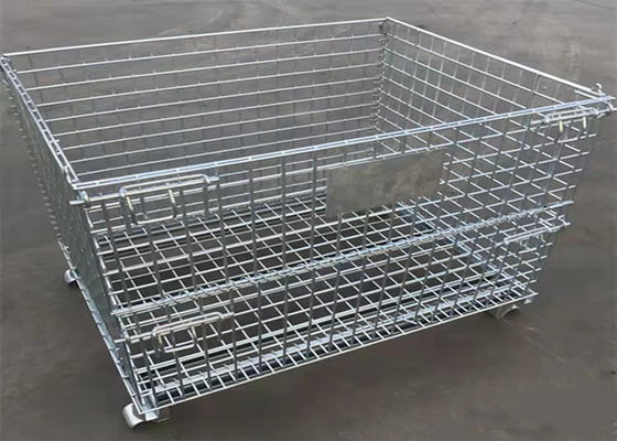 Het vouwen van de Kooi van de het Metaalpallet van de Kaderopslag Q235 voor Veiligheid