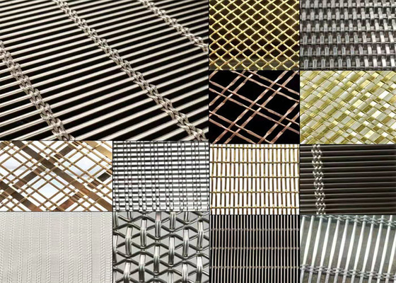 Netto Metaal Decoratief Mesh For Ceiling Curtain Wall van de verdelings het Netto Visgraat