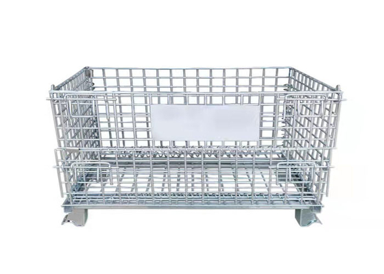 Mobiele Stapelaar 5mm Vouwbare Draad Mesh Cage With Roller Butterfly