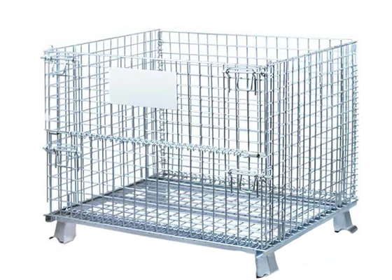 Doos van Mesh Container Cage Express Transfer van de vingerafdruk de Bestand 6.0mm Vouwbare Draad