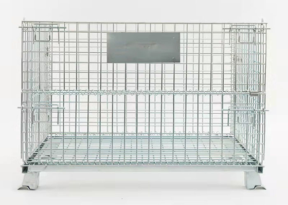 De gegalvaniseerde Vlinder van de Draadmesh cage stacking iron frame van 350kg Vouwbare