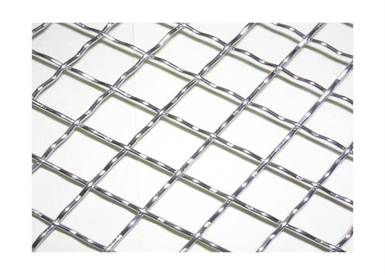 Diamond Hole Corrugated Metal Crimped Geweven Draad Mesh Decorative Steel Plate