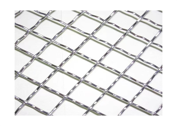 Diamond Hole Corrugated Metal Crimped Geweven Draad Mesh Decorative Steel Plate