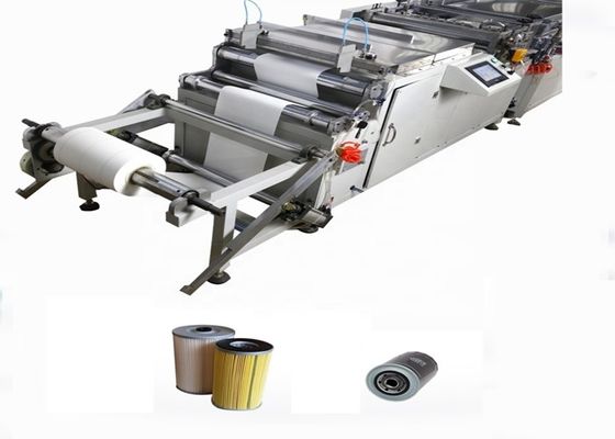500kg roterende Plooiende Automobielfilter Productiemachines 1800X1030X900mm